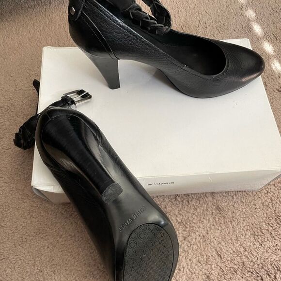Nine West leather heels 9.5 - Picture 3 of 4